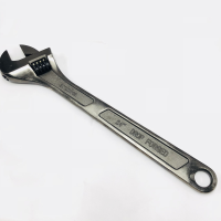 MARKUP 24" ADJUSTABLE WRENCH (BLACK NICKEL)