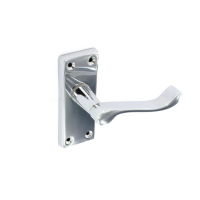 SECURIT CHROME PLATED SCROLL LATCH HDLS 115MM