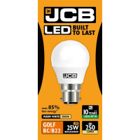 JCB GOLF LED 3w (25w) 250lm WARM WHITE B22- 3000K (W)