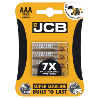 JCB 4 PACK AAA SUPER ALKALINE BATTERIES 1.5V