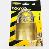 MARKUP 63MM BRASS PLATED PADLOCK