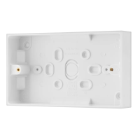 BG 32MM 2 GANG PLASTIC SURFACE BOX