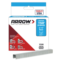 ARROW 8MM T50 STAPLE GUN STAPLES (1250 staples)