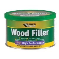 EVERBUILD 2 PART WOOD FILLER 500G- WHITE