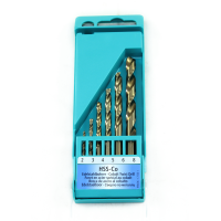 HELLER PRO 6PC HSS-CO COBALT TWIST DRILL BIT SET