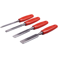 AMTECH 4PC WOOD CHISEL SET PLASTIC HANDLE