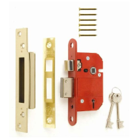 ERA FORTRESS 5 LEVER SASHLOCK 2.5" BRASS (BOXED)(262-37)