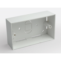 45MM 2 GANG PLASTIC SURFACE BOX - 978-01