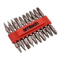 AMTECH 10PC DOUBLE ENDED POWER BIT SET