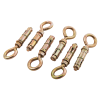 AMTECH 8MM CLOSE HOOK EXPANSION BOLTS 6PCS