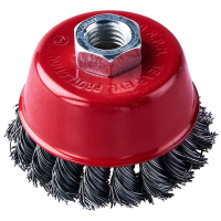 AMTECH 3" (80mm) TWIST KNOT WIRE CUP BRUSH