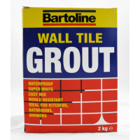 BARTOLINE 2KG WHITE TILE GROUT POWDER