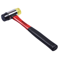 AMTECH 40MM DOUBLE FACE HAMMER- FIBREGLASS SHAFT