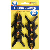 MARKSMAN 6PC 2" PLASTIC SPRING CLAMPS