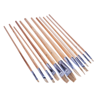 AMTECH 12PC FLAT TIP ARTIST BRUSH SET- XL