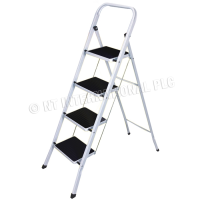 MARKSMAN 4 STEP RUBBER LADDER WITH NON SLIP CARPET