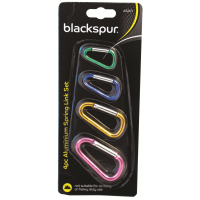 BLACKSPUR 4PC ALUMINIUM SNAP LINK CARABINER SET