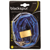 BLACKSPUR 3" CHAIN AND PADLOCK