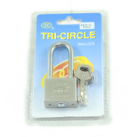 MARKUP 40MM TRI-CIRCLE LONG SHACKLE SQUARE PADLOCK