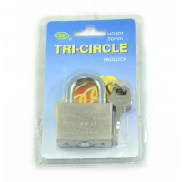 MARKUP 50MM TRI-CIRCLE SQUARE PADLOCK