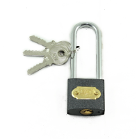 MARKUP 32MM TRI-CIRCLE CAST IRON LONG SHACKLE PADLOCK