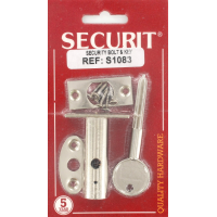 SECURIT SECURITY BOLT + 1 KEY NP