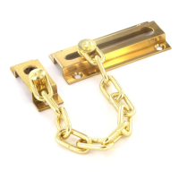 SECURIT BRASS DOOR CHAIN POL 80MM