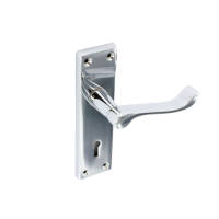 SECURIT CHROME PLATED SCROLL LOCK HDLS 155MM
