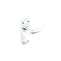 SECURIT ALU LATCH HDLS BRIGHT 100MM