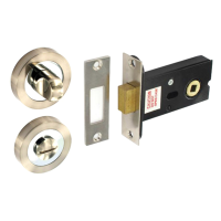 SECURIT THUMBTURN WITH DEADBOLT 50MM SN/CP