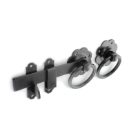 SECURIT RING GATE LATCH BLK 150MM