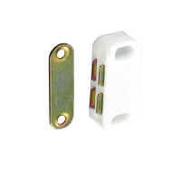 SECURIT MAGNETIC CATCH WHITE 40MM 3 PACK