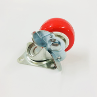 MARKUP 1.5" RED CASTOR WHEEL SWIVEL WITH BRAKE