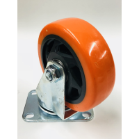 MARKUP 4" ORANGE CASTOR WHEEL SWIVEL