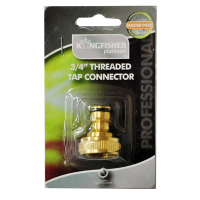 KINGFISHER 3/4" BRASS THREADED TAP CONNECTOR