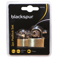 BLACKSPUR 2PC PADLOCK SET