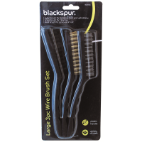 BLACKSPUR 3PC LARGE WIRE BRUSH SET