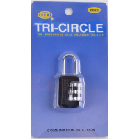 MARKUP 25MM COMBINATION TRI-CIRCLE PADLOCK