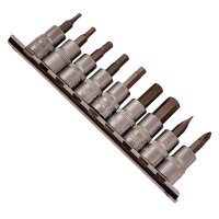 AMTECH 10PC 3/8" HEX SOCKET BIT SET