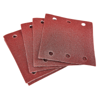AMTECH 10PC SQUARE SANDING SHEET SET P120 GRIT 110 x 100mM