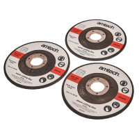 AMTECH 3PC 115MM (4.5") STONE CUTTING DISCS