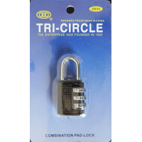 MARKUP 30MM COMBINATION TRI-CIRCLE PADLOCK