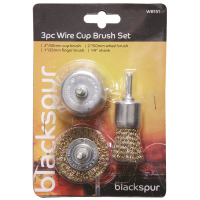 BLACKSPUR 3PC WIRE BRUSH SET