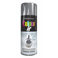 COLOUR IT  CHROME EFFECT GLOSS 400ML SPRAY PAINT