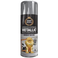 PAINT FACTORY 400ML M/PURPOSE SPRAY PAINT- SILVER