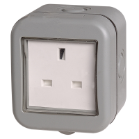 BG WEATHERPROOF IP55 13AMP UNSWITCHED 1 GANG SOCKET