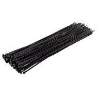 KENDON 300mm x 4.8mm 220N (22kg) Black Cable Ties Pack 100