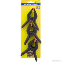 MARKSMAN 3PC 4" PLASTIC SPRING CLAMP SET