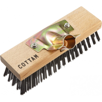 COTTAM STEEL WIRE BROOM WITH GALV. STEEL CONNECTOR