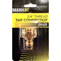 MARKUP 3/4" BRASS HOSE CONNECTOR- MALE